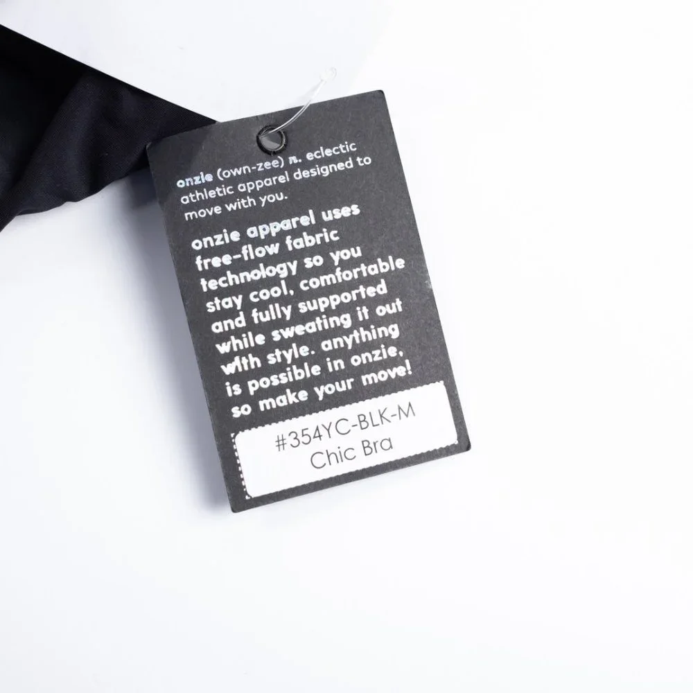 NEW Onzie Chic black sports bra - Picture 6 of 16